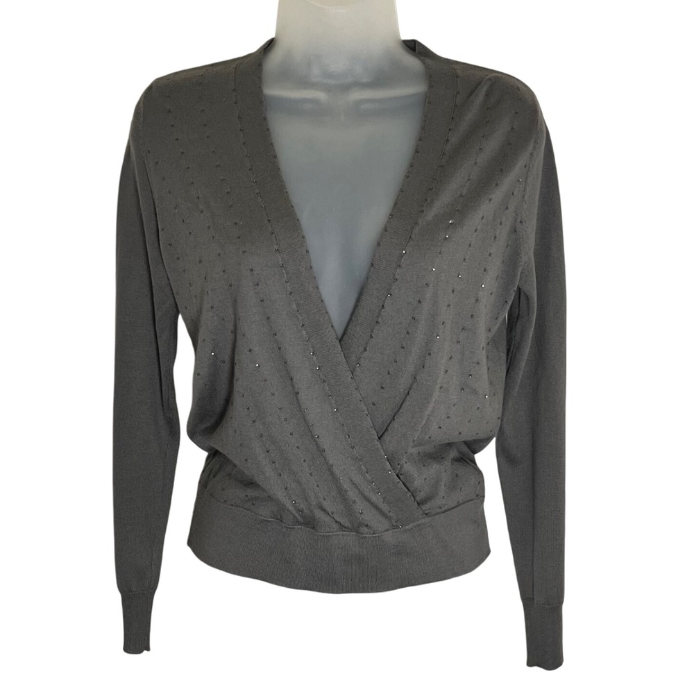 Almost Vintage 2006 The Limited Silk Cashmere Blend‎ Sweater Size XS Grey